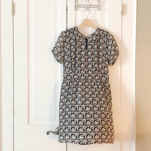 JCrew Black and White Bow Dress - New